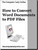 How to Convert a Word Processing Document to a PDF File