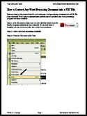 How to convert Word to PDF